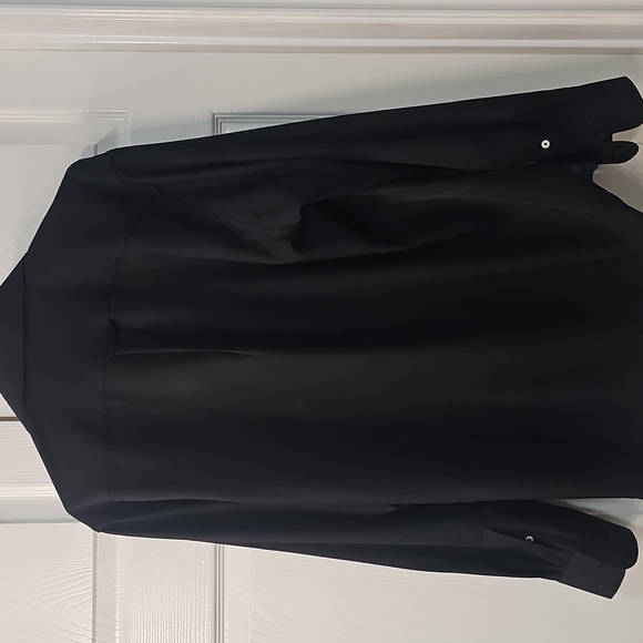 New Reebok Long Sleeve Moisture Wicking Slim Fit Dress Shirt Black Men's Large - Picture 3 of 10